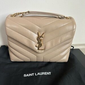 Loulou Small YSL Shoulder Bag in Quilted Leather